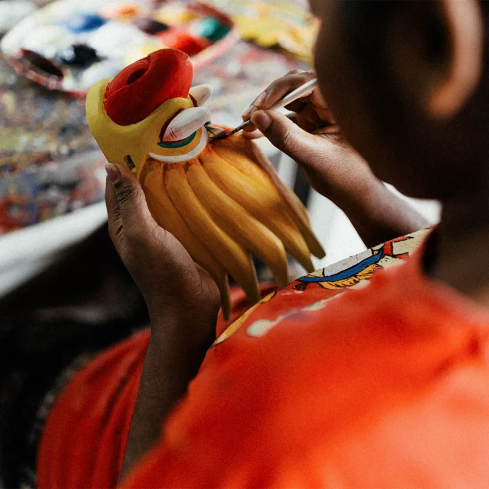 Traditional Mask Making - Memorable travel experience photo — gallery photograph 3