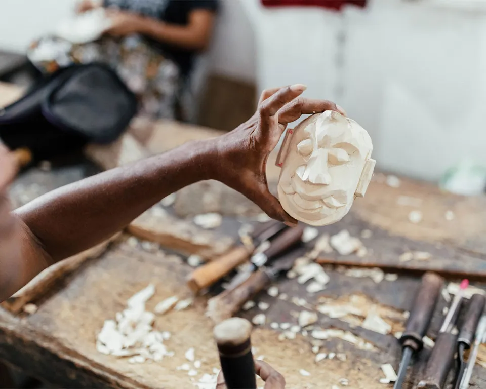 Traditional Mask Making - Memorable travel experience photo — gallery photograph 4