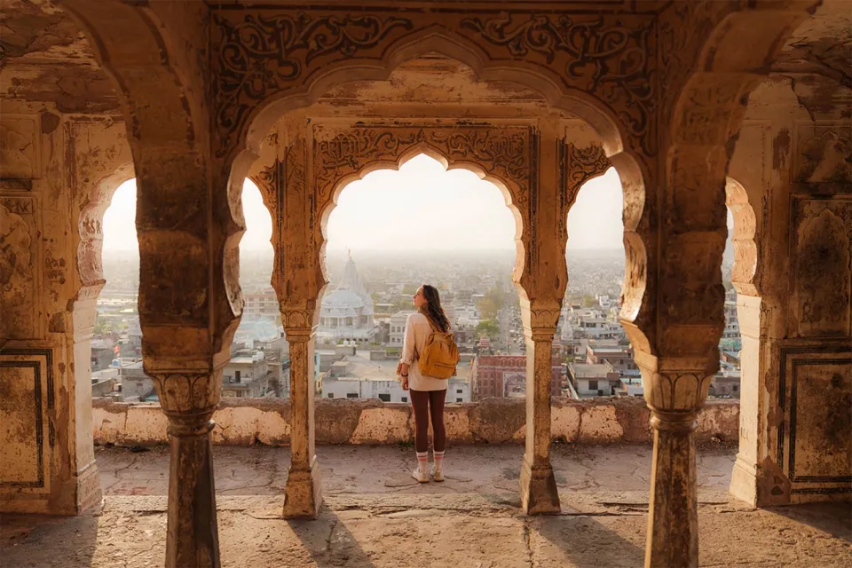 The pink city on Golden Triangle with Tigers