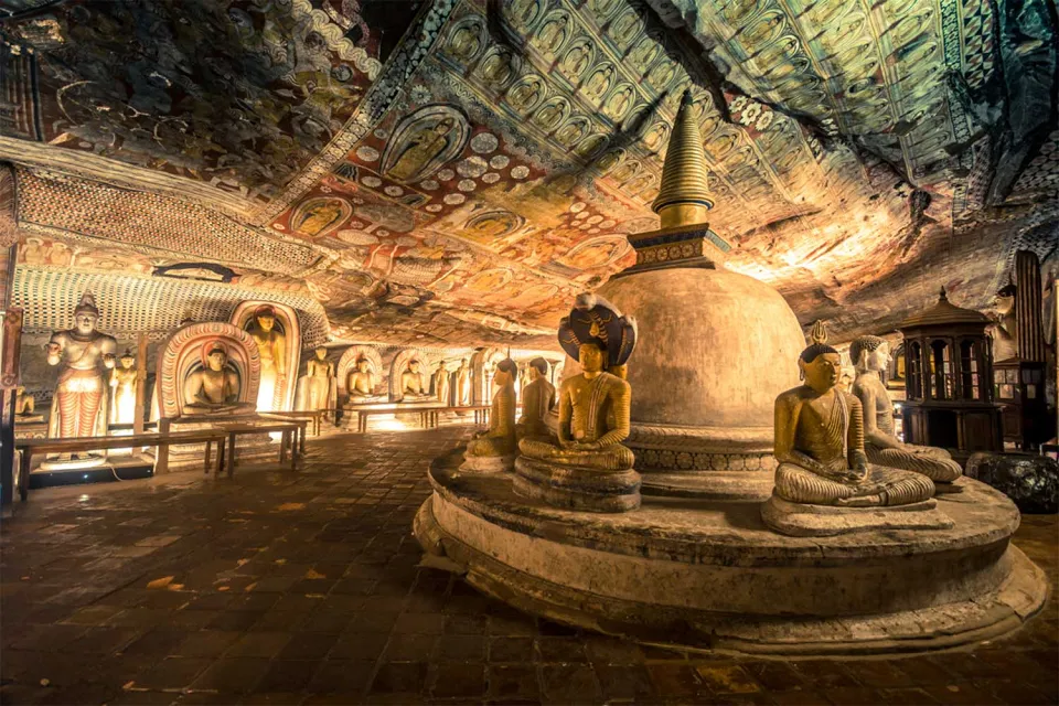 Cave temples on Simply Sri Lanka