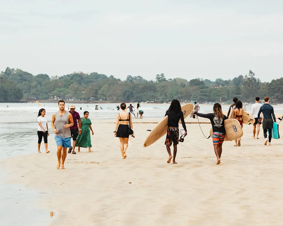 Sitting between Galle and Tangalle on Sri Lanka's Southern Coast, Ahangama, is one of Sri Lanka more surfy and up a… — gallery photograph 2