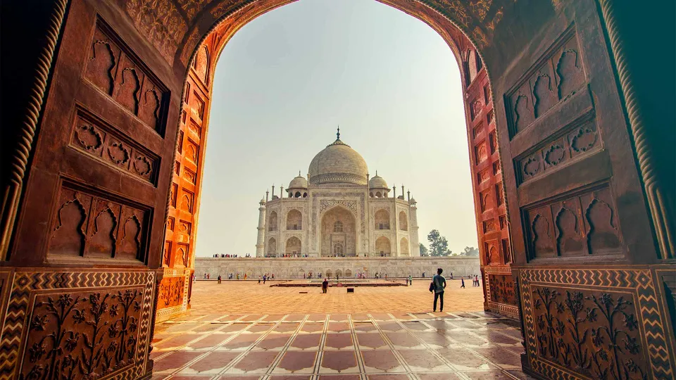 Few places so unequivocally conjure up a whole country like the Taj Mahal. — hero photograph