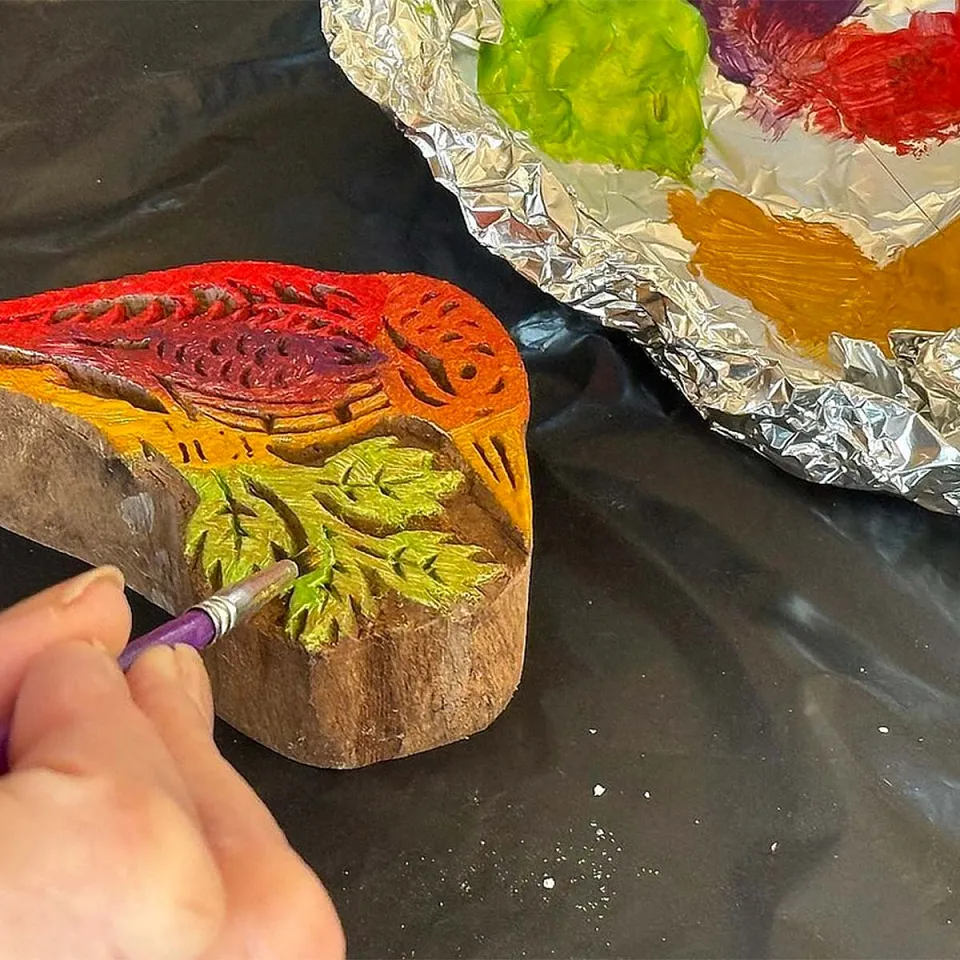 Rickshaw Ride & Block Printing Fun for Kids - Memorable travel experience photo — gallery photograph 2