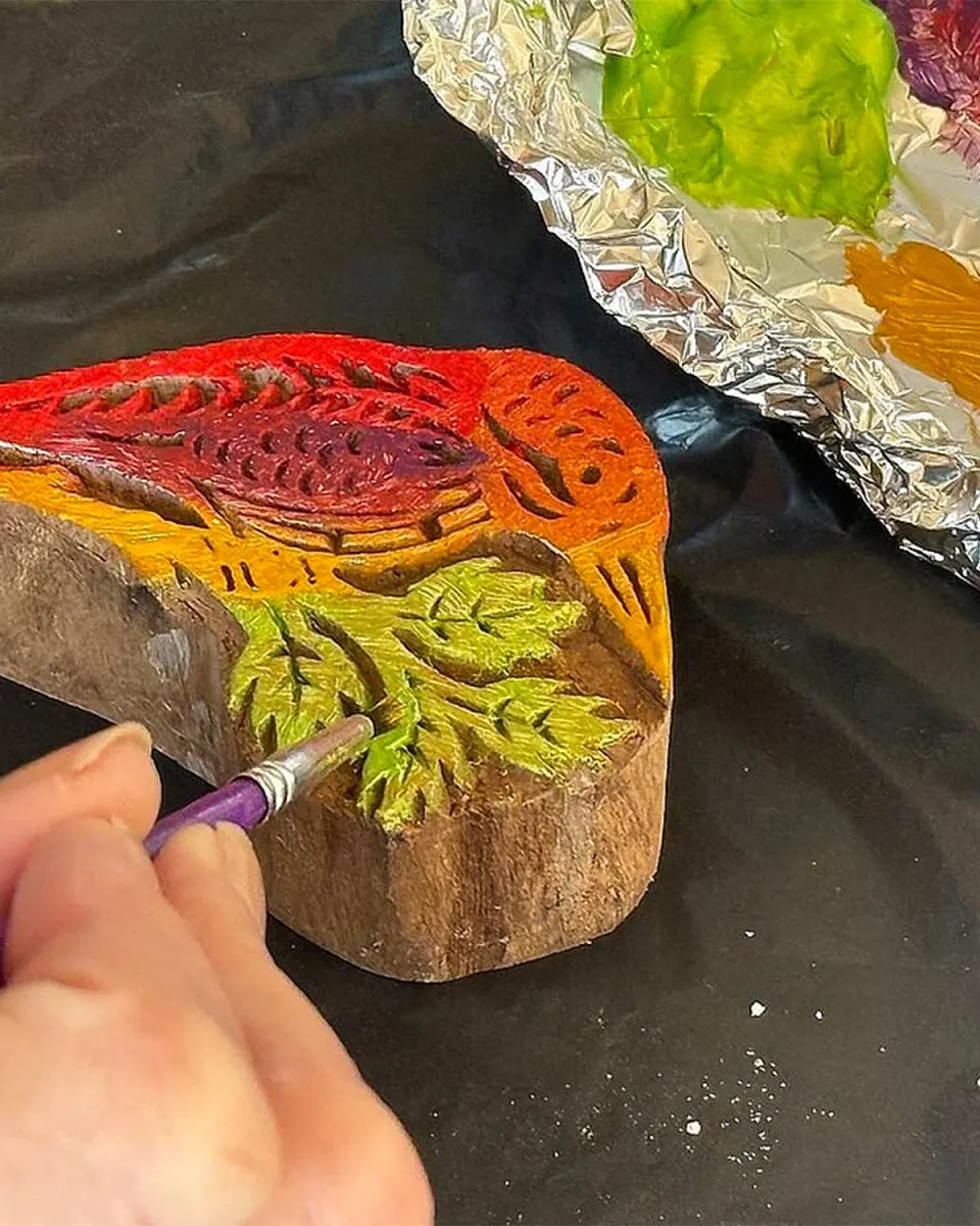 Rickshaw Ride & Block Printing Fun for Kids — experience photograph