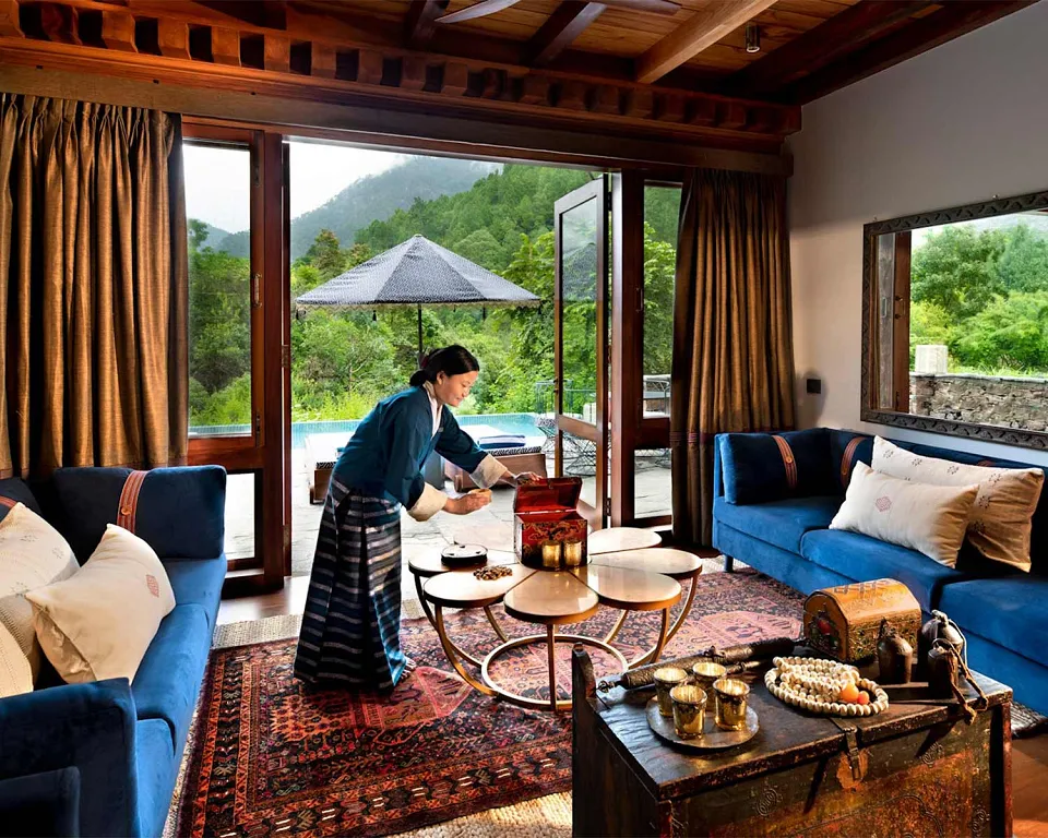 &Beyond Punakha River Lodge - Luxury hotel — gallery photograph 2