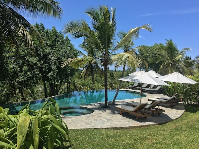 pool-view — Romance in Sri Lanka with Red Dot