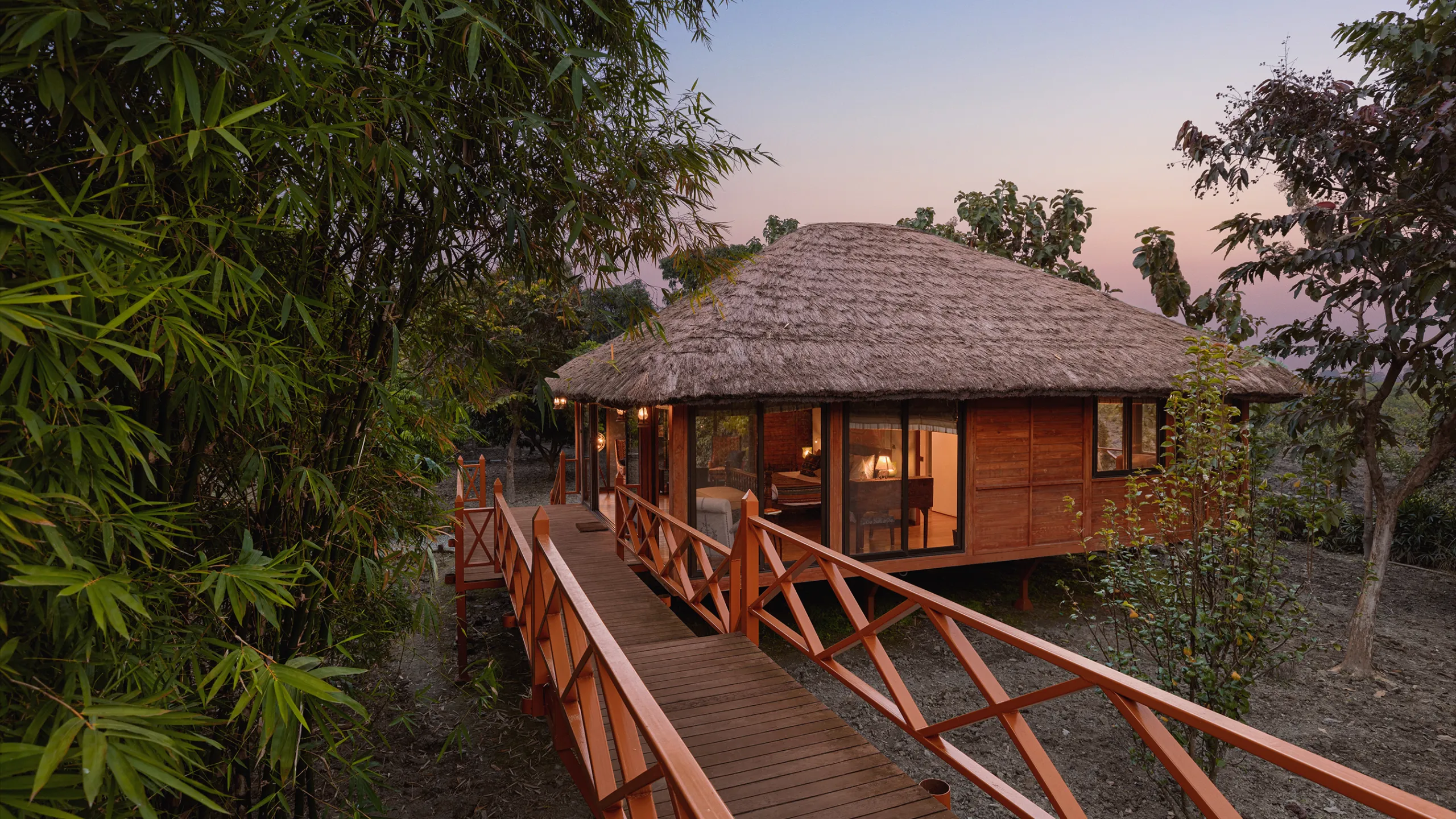 Raised forest villa at Jaagir Manor, Dudhwa