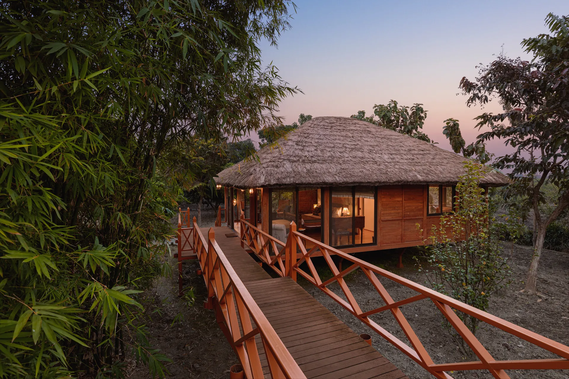 Raised forest villa at Jaagir Manor
