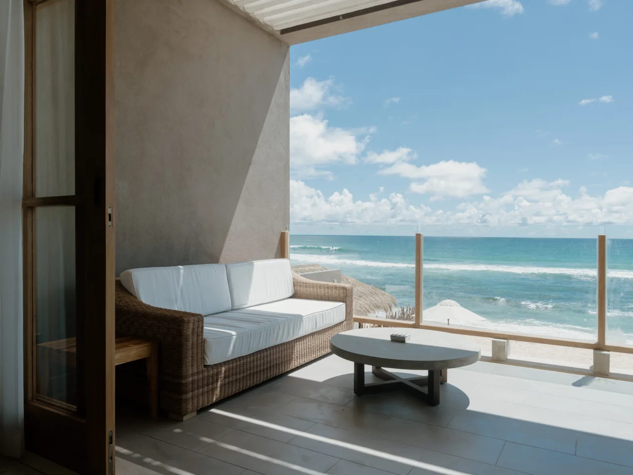 Ocean-view terrace at Amanwella on Sri Lanka’s south coast