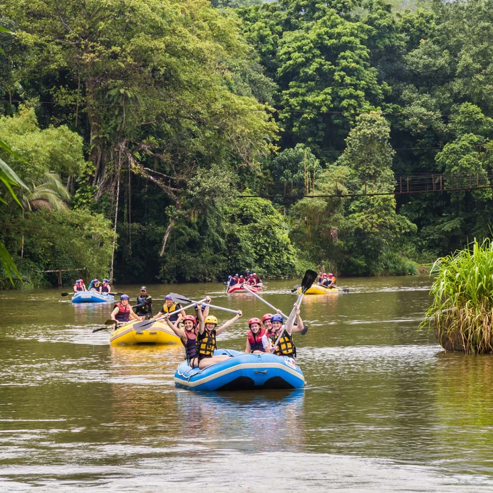 White Water Rafting on the Kelani River — Teenagers Feature View 1